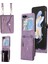 Samsung Galaxy Z Flip7 5g Cep Telefonu Kılıfı Pu Deri + Tpu Rfıd Engelleme Kart Yuvaları Kapağı 2 Kayışlı (Yurt Dışından) 1