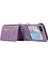 Samsung Galaxy Z Flip7 5g Cep Telefonu Kılıfı Pu Deri + Tpu Rfıd Engelleme Kart Yuvaları Kapağı 2 Kayışlı (Yurt Dışından) 2