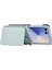 Samsung Galaxy Z Flip7 5g Kickstand Eşkenar Dörtgen Deri + Tpu Telefon Kılıfı ve Omuz Askısı (Yurt Dışından) 4