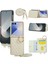 Samsung Galaxy Z Flip7 5g Kickstand Eşkenar Dörtgen Deri + Tpu Telefon Kılıfı ve Omuz Askısı (Yurt Dışından) 1