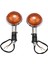 Motosiklet Amber Yuvarlak Dönüş Sinyalleri Işıkları Flaşör Gösterge Lens Yamaha Yol Yıldızı Virago V Yıldız 85-99 2 Paket (Yurt Dışından) 2