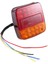 12V LED Kare Lamba Iki Renkli Kuyruk Lambası Evrensel Araç Malzemeleri Kırmızı Kapak (Yurt Dışından) 3