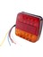 12V LED Kare Lamba Iki Renkli Kuyruk Lambası Evrensel Araç Malzemeleri Kırmızı Kapak (Yurt Dışından) 5