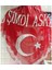 11- Kırmızı Pullu Ay Yıldız Baskılı O Şimdi Asker Örtüsü 1