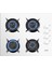 & Afm Tech Fethy Series Beyaz Cam Ankastre Set ( Ferre D078 + FM7301W + FM2201W ) 4