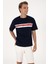 Erkek Lacivert Tişört Kolsuz Rahat Kesim Günlük Tarzda %100 Pamuk 3