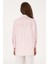 Kadın Açık Pembe Gömlek Desenli 50299426-VR078 5
