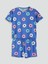 Lcw Young Mavi Bisiklet Yaka Desenli Kadın Şortlu Pijama Takımı 5