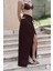Fabriyonto Asimetrik Bordo Uzun Etek 4