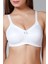 1910 Kadın Dolgusuz Balensiz Toparlayıcı Sütyen Beyaz Renli 1