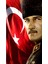 Atatürk Türk Bayrağı Hediyelik Ofis Duvar Süsü Kanvas Tablo Canvas Ölçü Seçmeyi Unutmayınız : ) 2