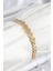 Pirinç Zirkon Taşlı Sıralı Ok Model Gold Renk Kadın Bileklik - TJ-BB7559 1