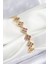 Pirinç Pembe Zirkon Taşlı Yonca Model Gold Renk Vıp Seri Kadın Bileklik - TJ-BB7515 1