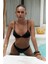 Bintang Ayarlanabilir Üçgen Siyah Bikini Üstü 6