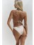 Adira Yan Bağlama Çift Desen Yeşil Bikini Altı 5