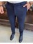 İtalyan kesim slim fit lacivert kumaş pantolon T3486 2