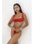 Larasis Çiçek Detaylı Kırmızı Bikini Altı 6