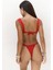 Larasis Çiçek Detaylı Kırmızı Bikini Altı 8