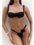 Larasis Çiçek Detaylı Siyah Bikini Altı 3