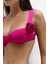 Larasis Çiçek Detaylı Gloplu Fuşya Bikini Üstü 8