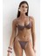 Dharma Renk Bloklu Kahve Bikini Üstü 7