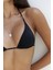 Arief Bağlamalı Gloplu Siyah Bikini Üstü 6