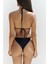 Arief Bağlamalı Gloplu Siyah Bikini Üstü 7