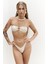 Zahira Yan Büzgü Detaylı Brezilyan Bej Bikini Altı 7