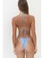 Cahya Bağlamalı Üçgen Mavi Bikini Üstü 6