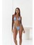 Cahya Bağlamalı Üçgen Mavi Bikini Üstü 8