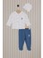 Erkek Bebek Krem Pijama Takım 50318267-VR071 1