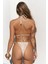 Cahya Bağlamalı Bej Üçgen Bikini Üstü 4