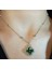 Kristal Taşlı Van Cleef Model Kolye, Gümüş Kaplama Çift Taraflı Yonca Modeli Kolye, Van Cleef Bijuteri Kolye, Van Cleef Gümüş Kaplama Kolye, Dört Yapraklı Şans Yonca Kolye 4