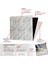 3 Boyutlu Duvar Paneli Kabartmalı Lambiri Desen Pvc 41X41 Cm/ 6 Adet /1 M² Mermer 3