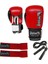 Grand Boks Eldiveni Kırmızı Elastik Boks Bandajı ve Atlama Ipi Kick Boks Set 5