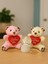 2 Adet Sevimli Mini Peluş Ayıcık ve Mini Melek Kar Küresi Set 1