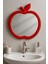 Elma Figürlü Anaokulu- Kreş Ve Tüm Okullar Için Lavabo Aynası (yükseklik:73 Cm- En:62 Cm ) Kırmızı 1