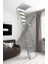 Fantozzi Acisvazia Italya Menşei 70X70 Galveniz Kaplı Makaslı Metal Çatı Merdiveni H:300CM 1