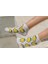 Beyaz Limon Renkli Unisex Çorap 3