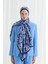 Rosemary Kraş Şal - Lacivert 1