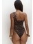 Kibetinosella Tek Omuz Leopar Desenli Body 4