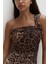 Kibetinosella Tek Omuz Leopar Desenli Body 7