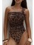 Kibetinosella Tek Omuz Leopar Desenli Body 8