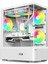 Intense Beyaz Tuş Kontrollü Rgb 5X120 mm Fan Özel Tak Çıkar Vidasız Kapaklar MATX Gaming Kasa 1