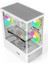 Intense Beyaz Tuş Kontrollü Rgb 5X120 mm Fan Özel Tak Çıkar Vidasız Kapaklar MATX Gaming Kasa 2