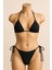 Kadın Siyah Yandan ve Boyundan Bağlamalı Bikini Mayo Takımı 2