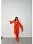 Ipeksi Krınkıll Büstiyer-Pantolon-Kimono Takım - Orange 2