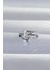 Pirinç Gümüş Renk Zirkon Taşlı Damla Earcuff Küpe 1