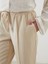 Lcw Modest Bej Beli Lastikli Havuç Kesim Kadın Pantolon 4