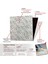 3 Boyutlu Duvar Paneli Kabartmalı Kılçık Desen Pvc 41X41 Cm/ 6 Adet /1 M² Mermer 3